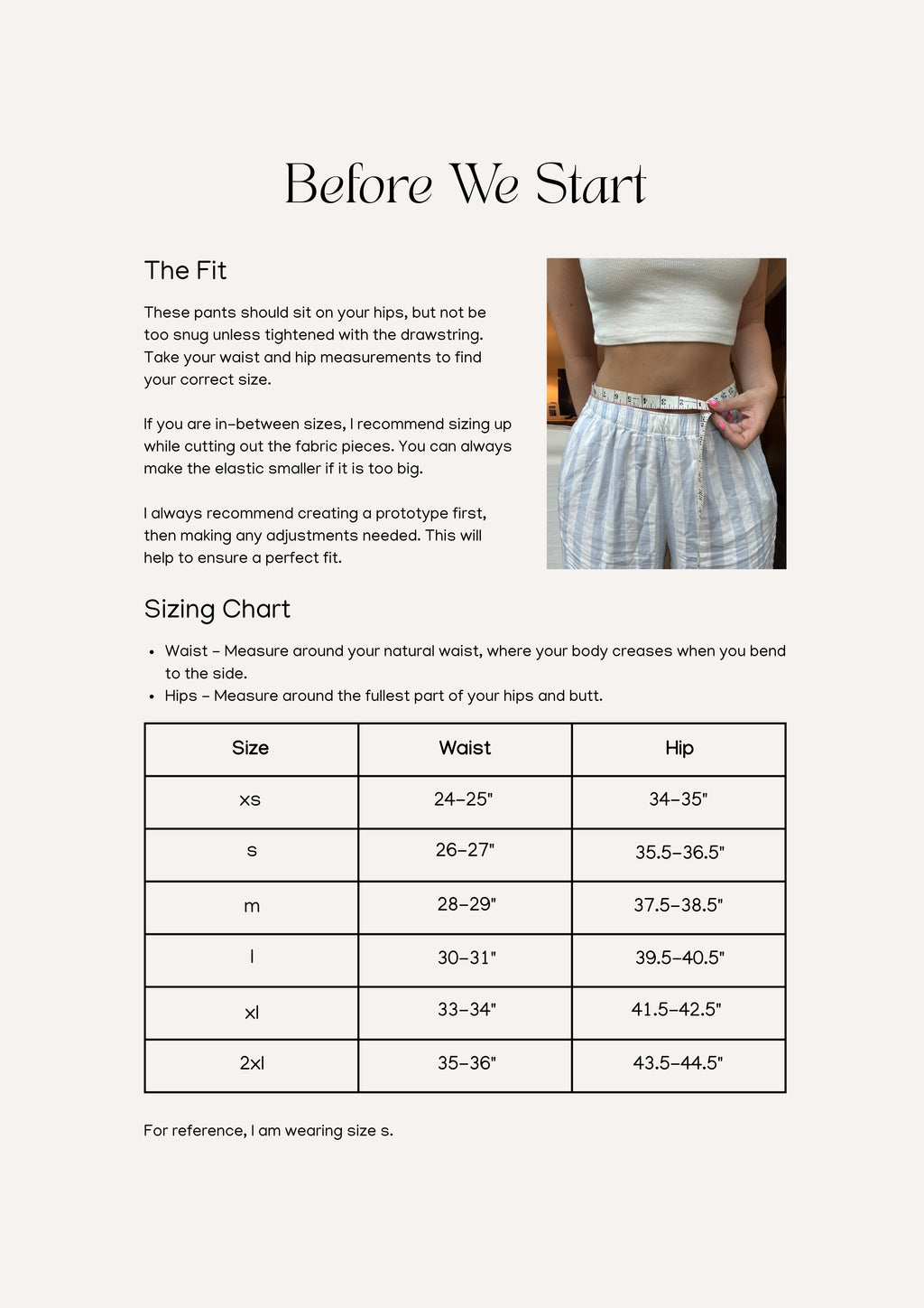 Sandrine Pant - PDF Sewing Pattern