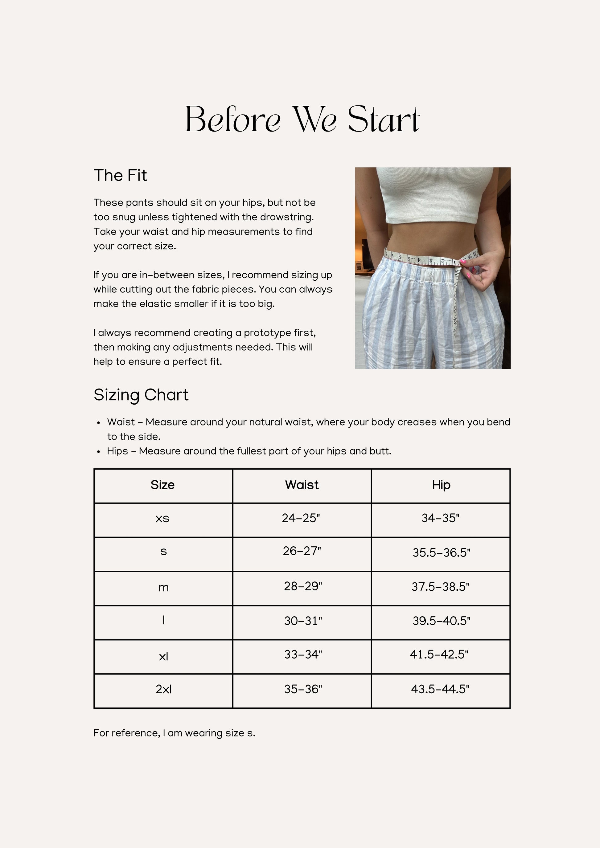 Sandrine Pant - PDF Sewing Pattern